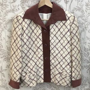 Vintage wool leather jacket